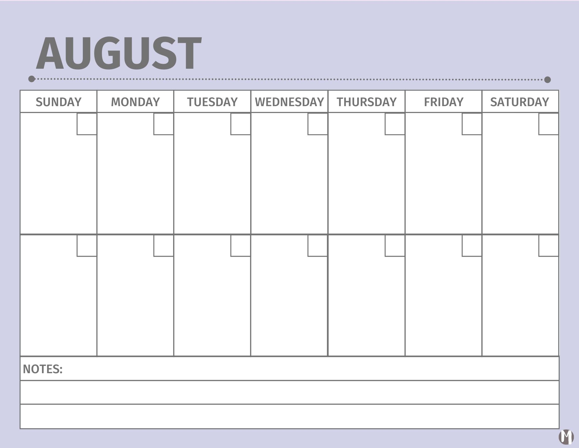 Free Printable 2 Week Calendar Template PDF Download 