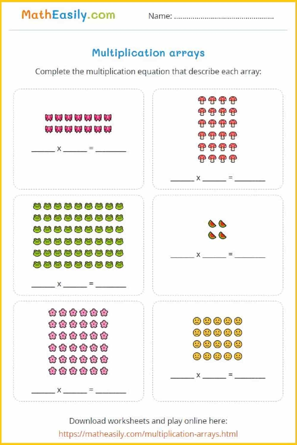 Free Printable Arrays Download Free Printable Arrays Png Images Free Worksheets On Clipart Library