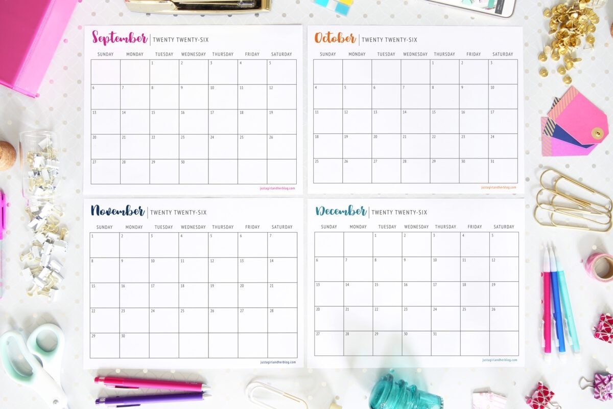 Free Printable Calendar 2026 Abby Organizes