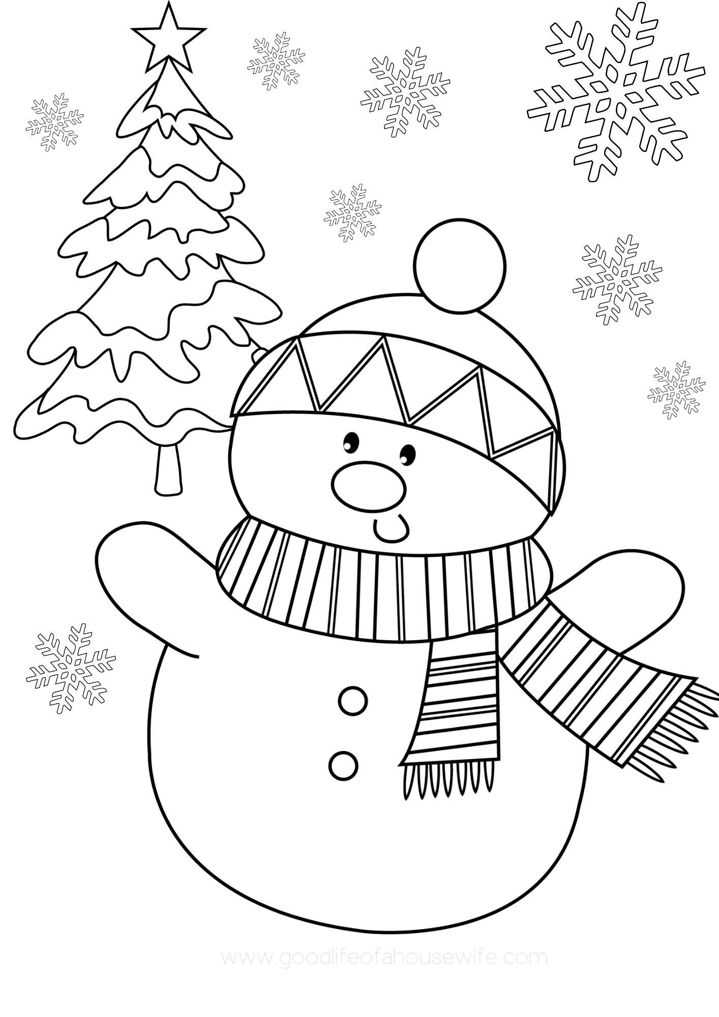 Free Printable Christmas Coloring Worksheets