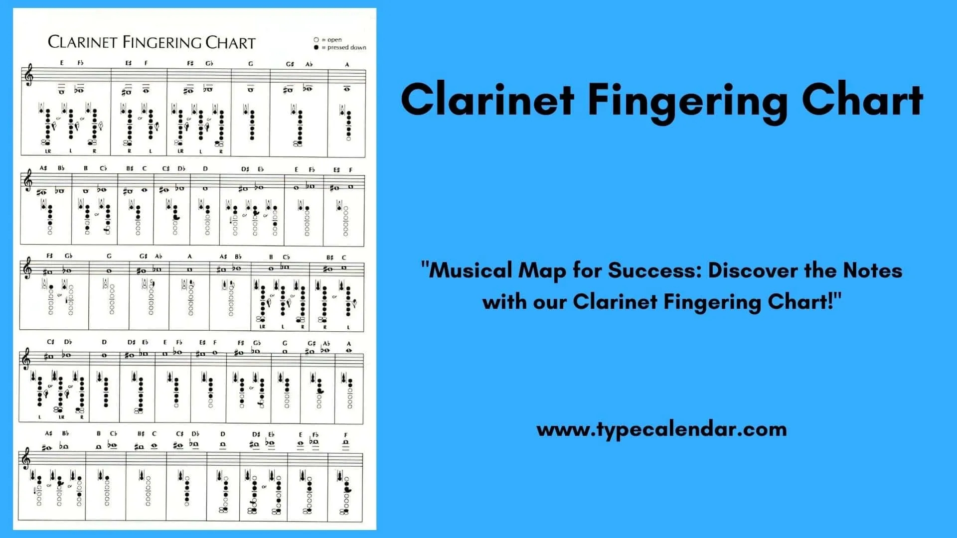 Free Printable Clarinet Fingering Charts PDF Altissimo Free Printable Clarinet Fingering Charts PDF Altissimo
