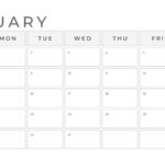 Free Printable Customizable Monthly Calendar Templates Canva