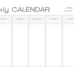 Free Printable Customizable Weekly Calendar Templates Canva