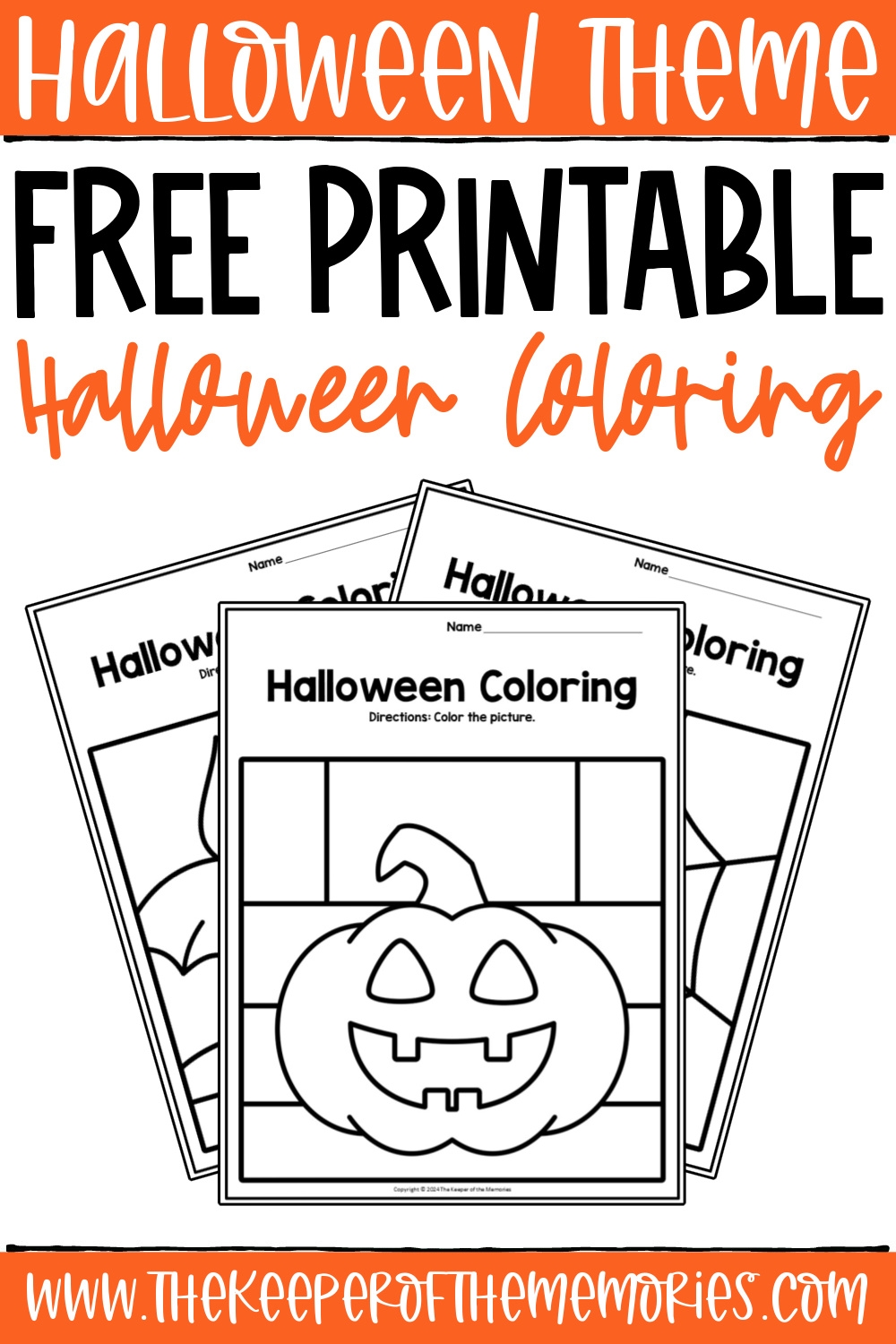 Halloween Printable Coloring Sheet