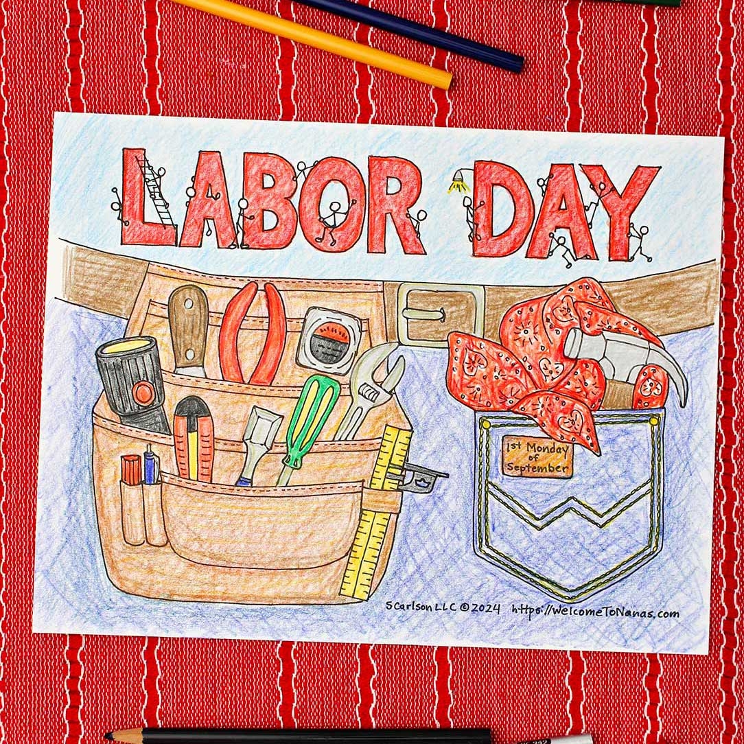 Free Printable Labor Day Coloring Sheets