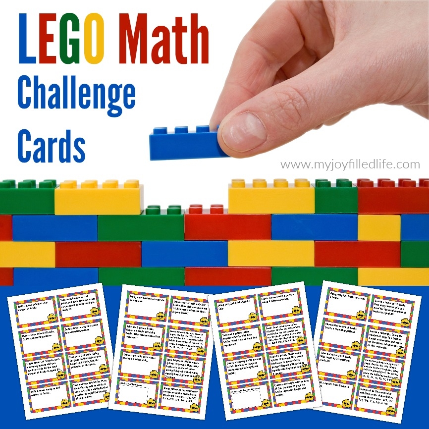 FREE Printable LEGO Math Challenge Cards My Joy Filled Life