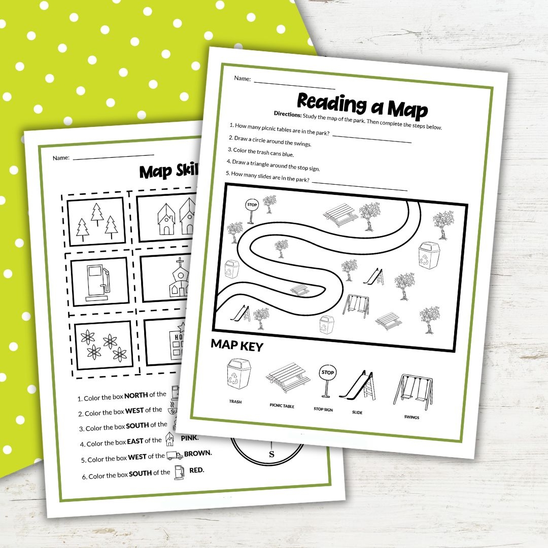 Free Printable Map Skills Worksheets For Homeschool