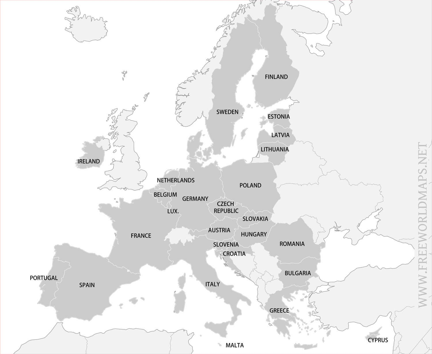 Map Of Europe Pdf Printable