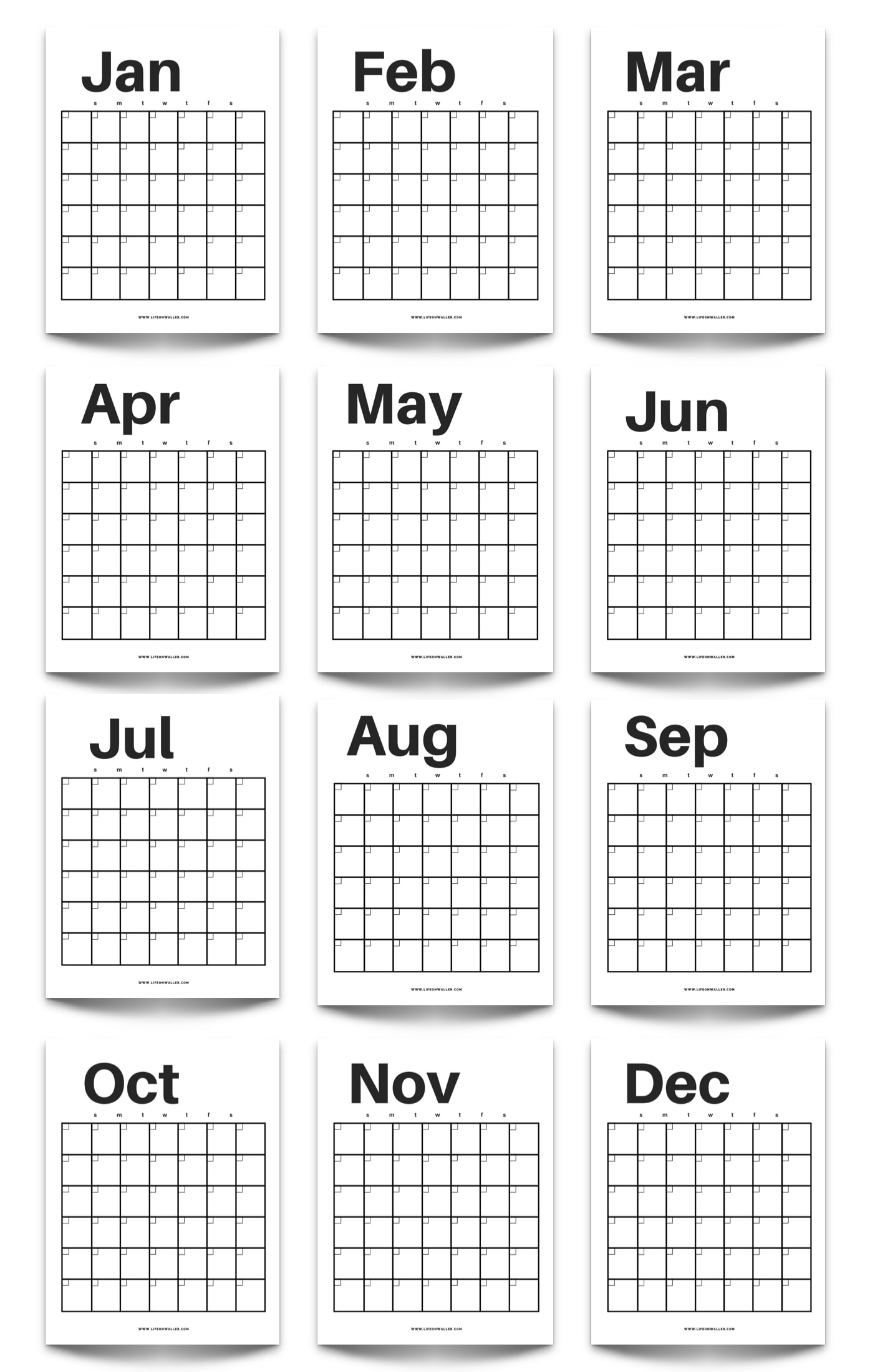 Free Printable Fill In Calendar
