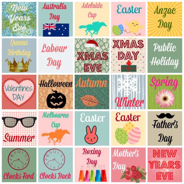Free Printable Planner Diary Stickers Australian Occasions Holidays Observances Ask Sarah