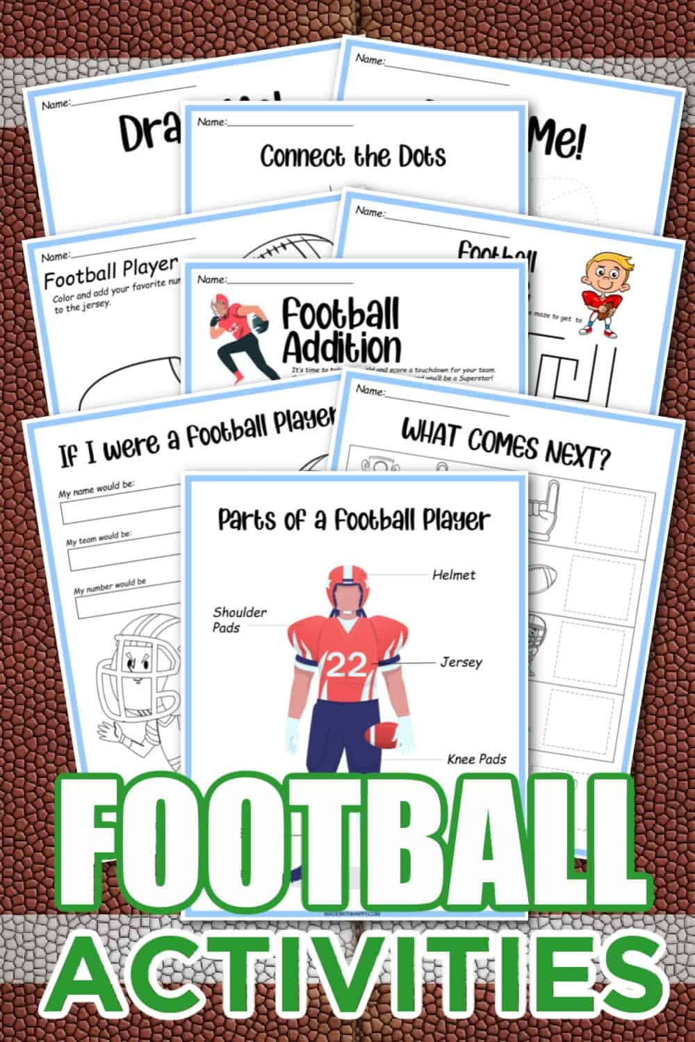 Free Printable Printable Football Activities Made With HAPPY
