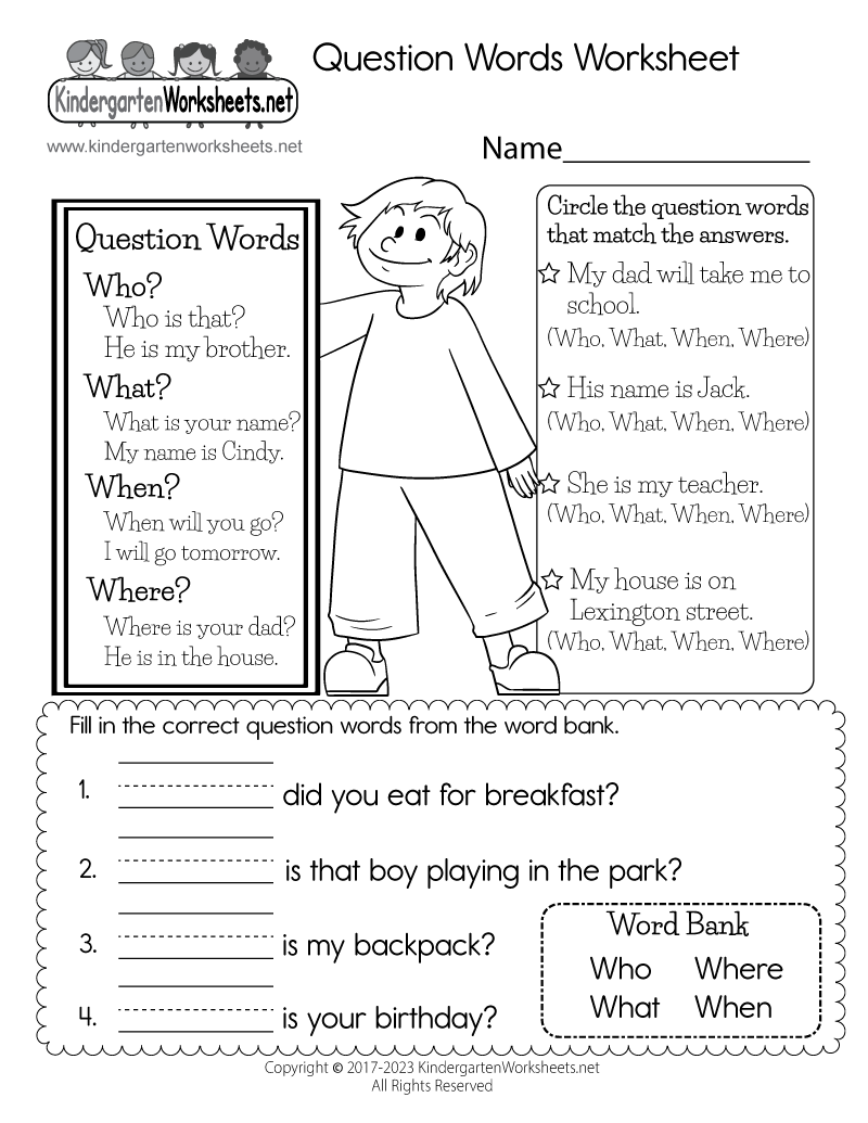 Printable Esl Worksheets For Beginners