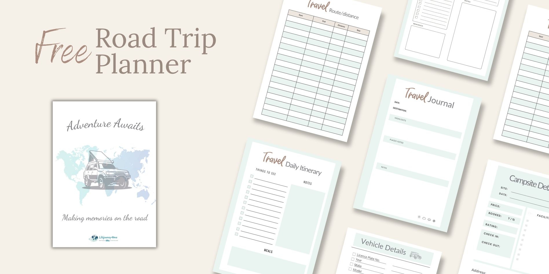 Printable Road Trip Maps