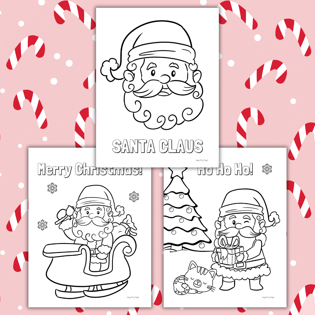 Free Printable Santa Coloring Pages For Christmas Simply Full Of 