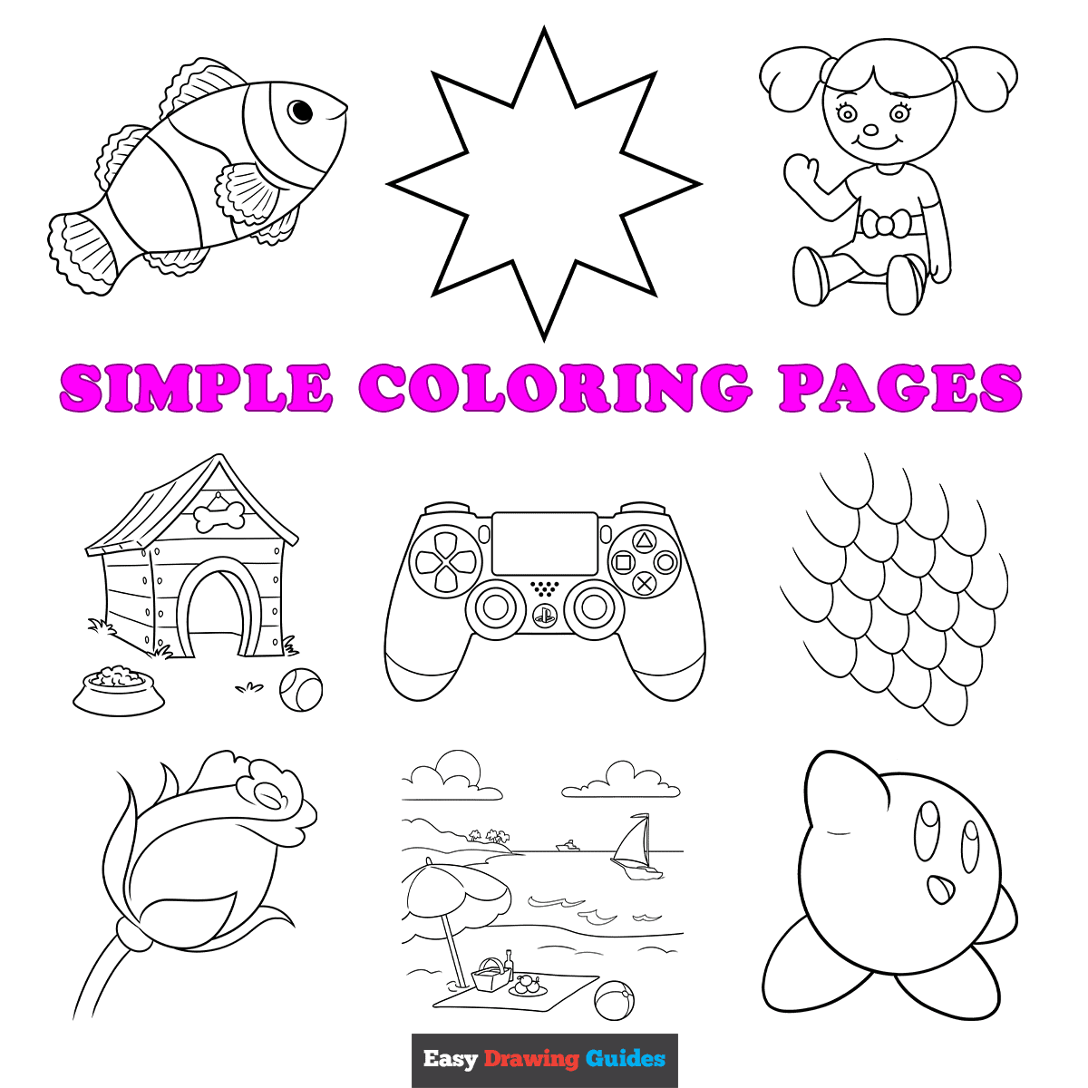 Free Printable Simple Coloring Pages For Kids