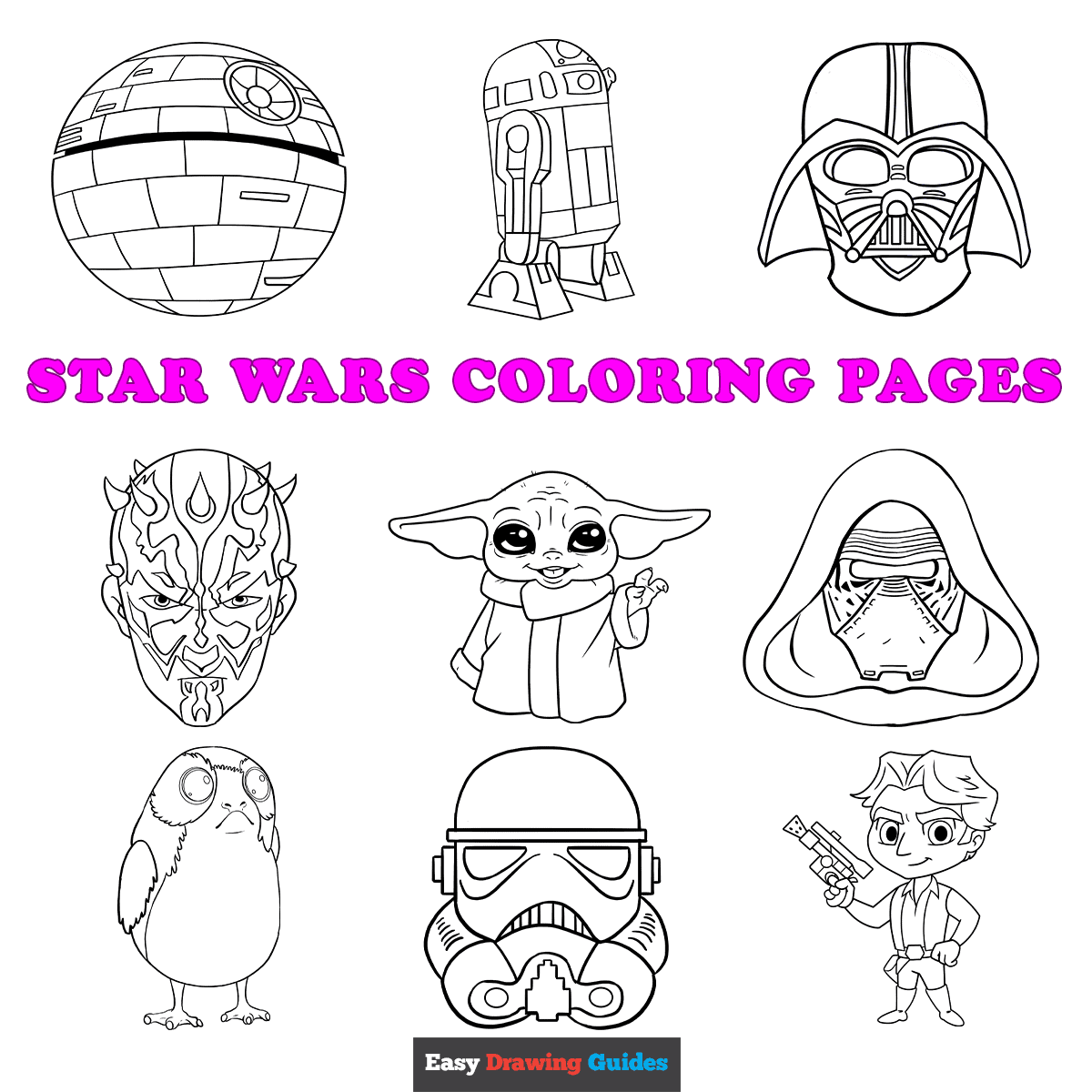 Star Wars Printable Coloring Sheets