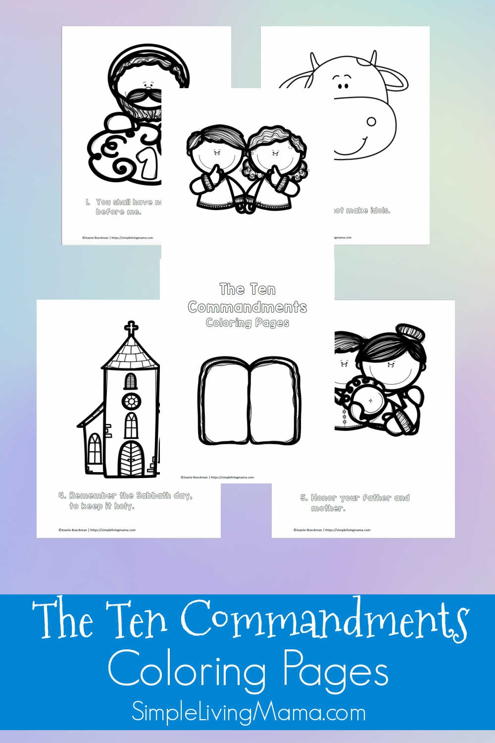 Ten Commandments Free Printable Worksheets