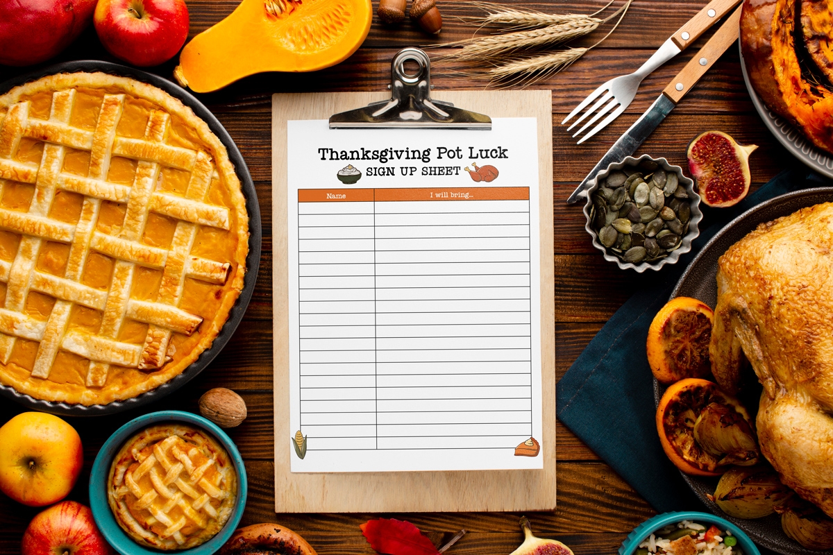 Free Printable Thanksgiving Potluck Sign Up Sheet Mom Envy