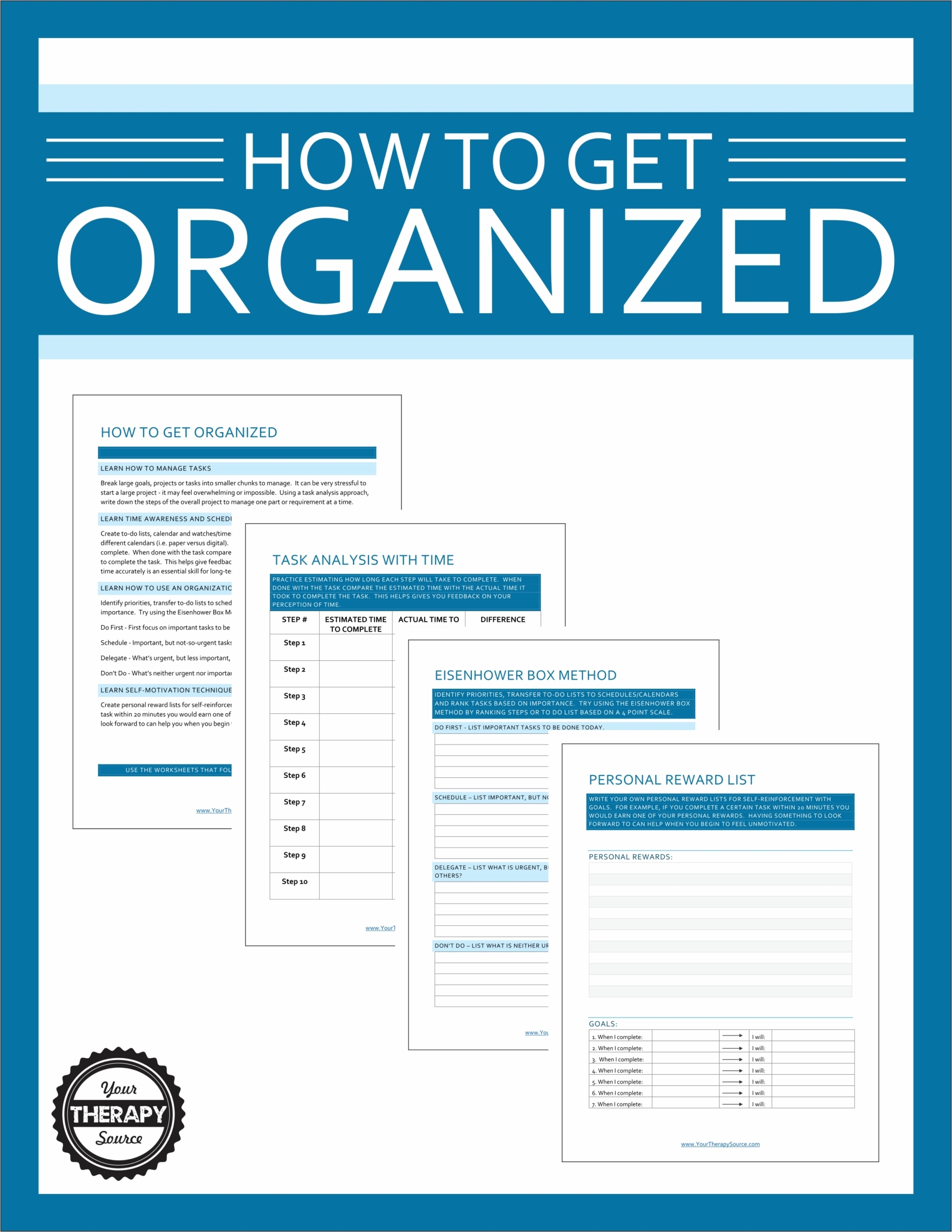 Free Printable Organization Worksheets Free Printable Organization Worksheets