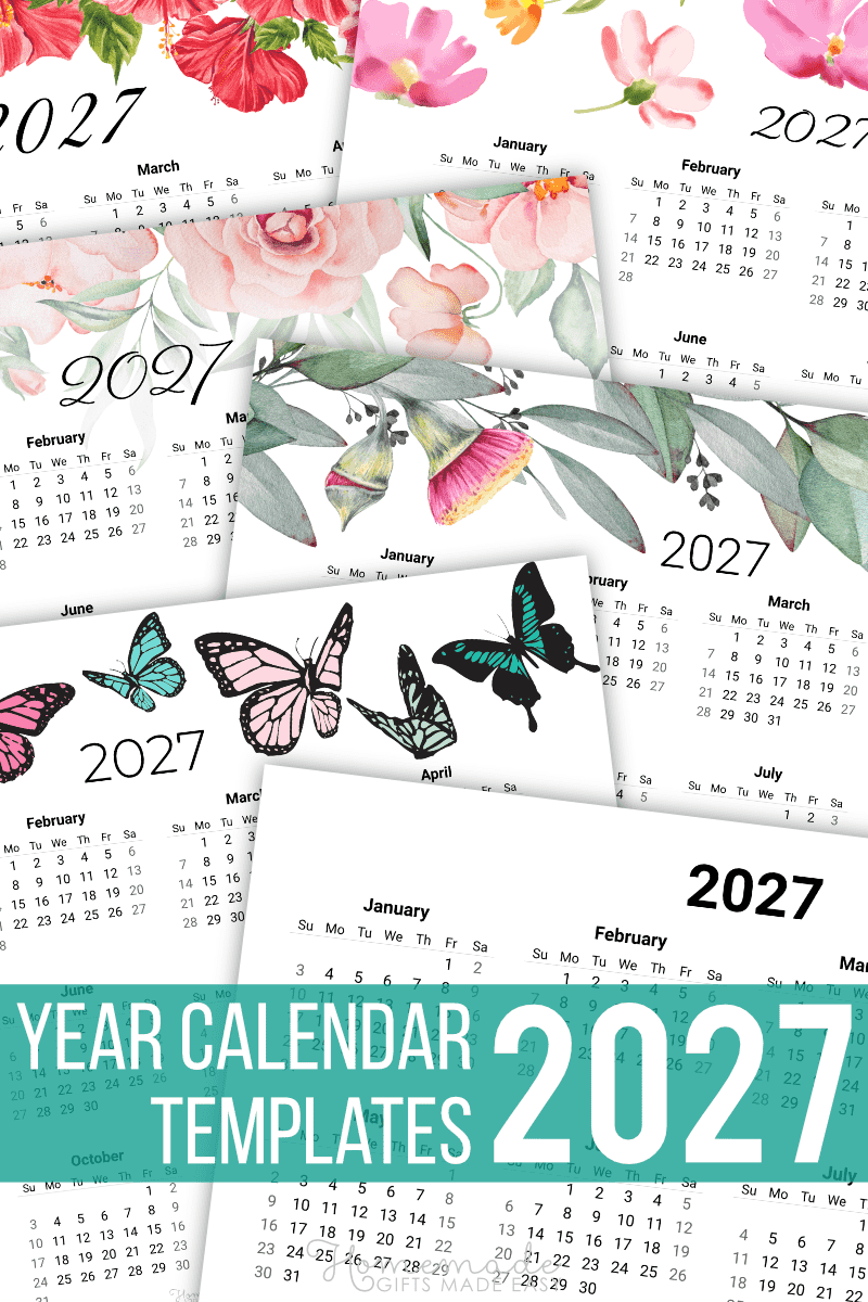 2027 Printable Calendar With Holidays