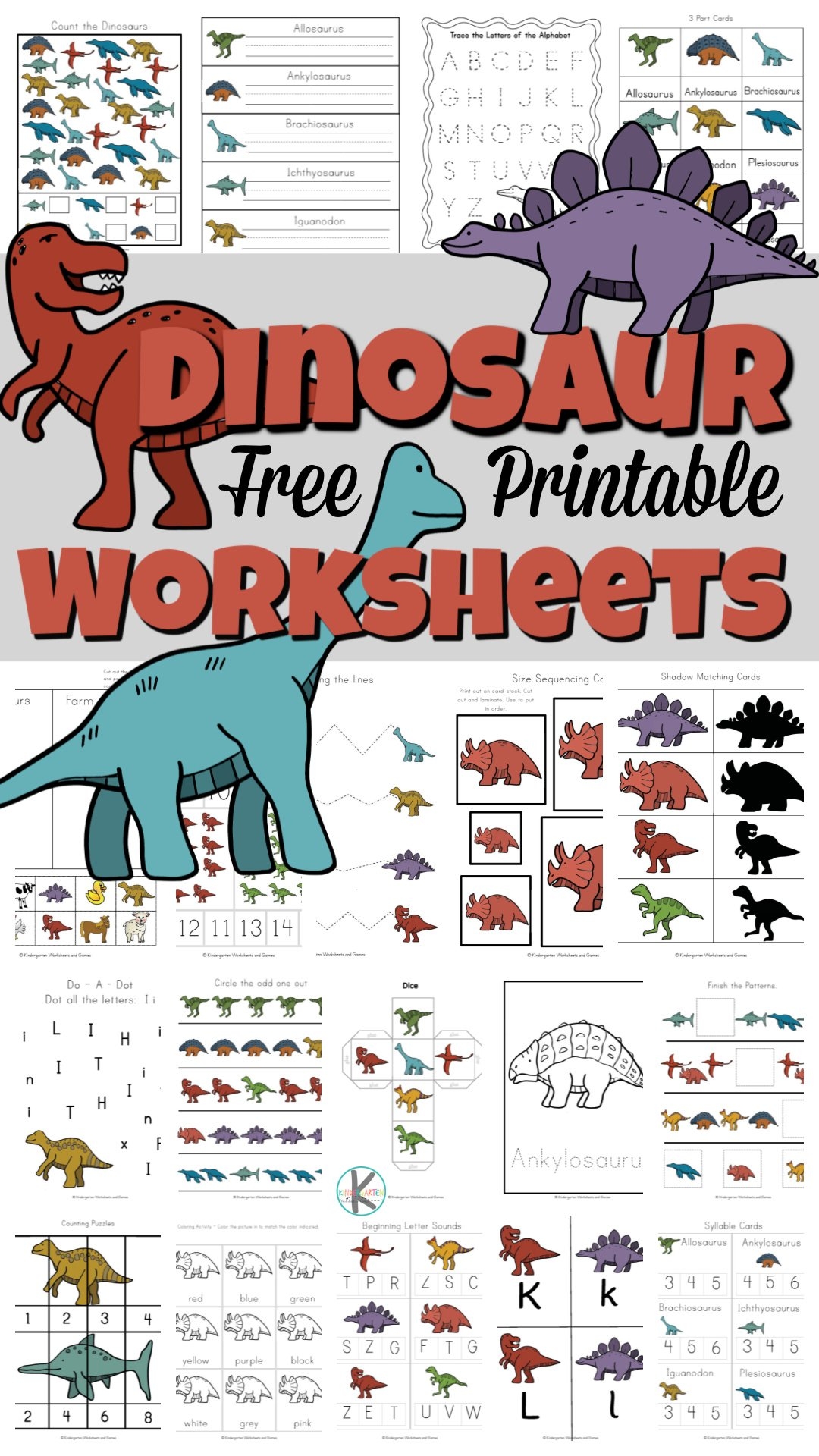  Free Printables Dinosaur Worksheets