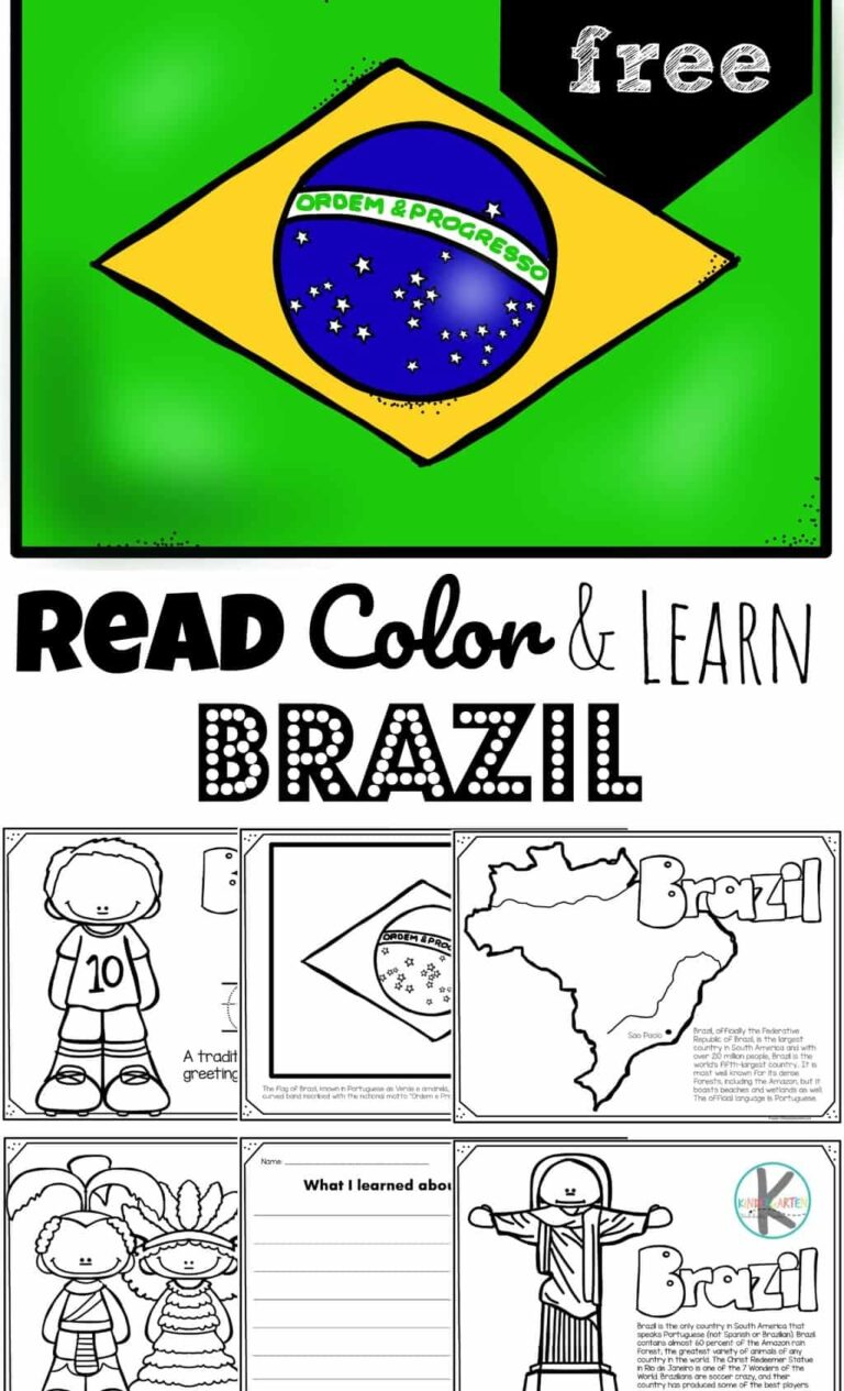FREE Read Color And Learn About BRAZIL