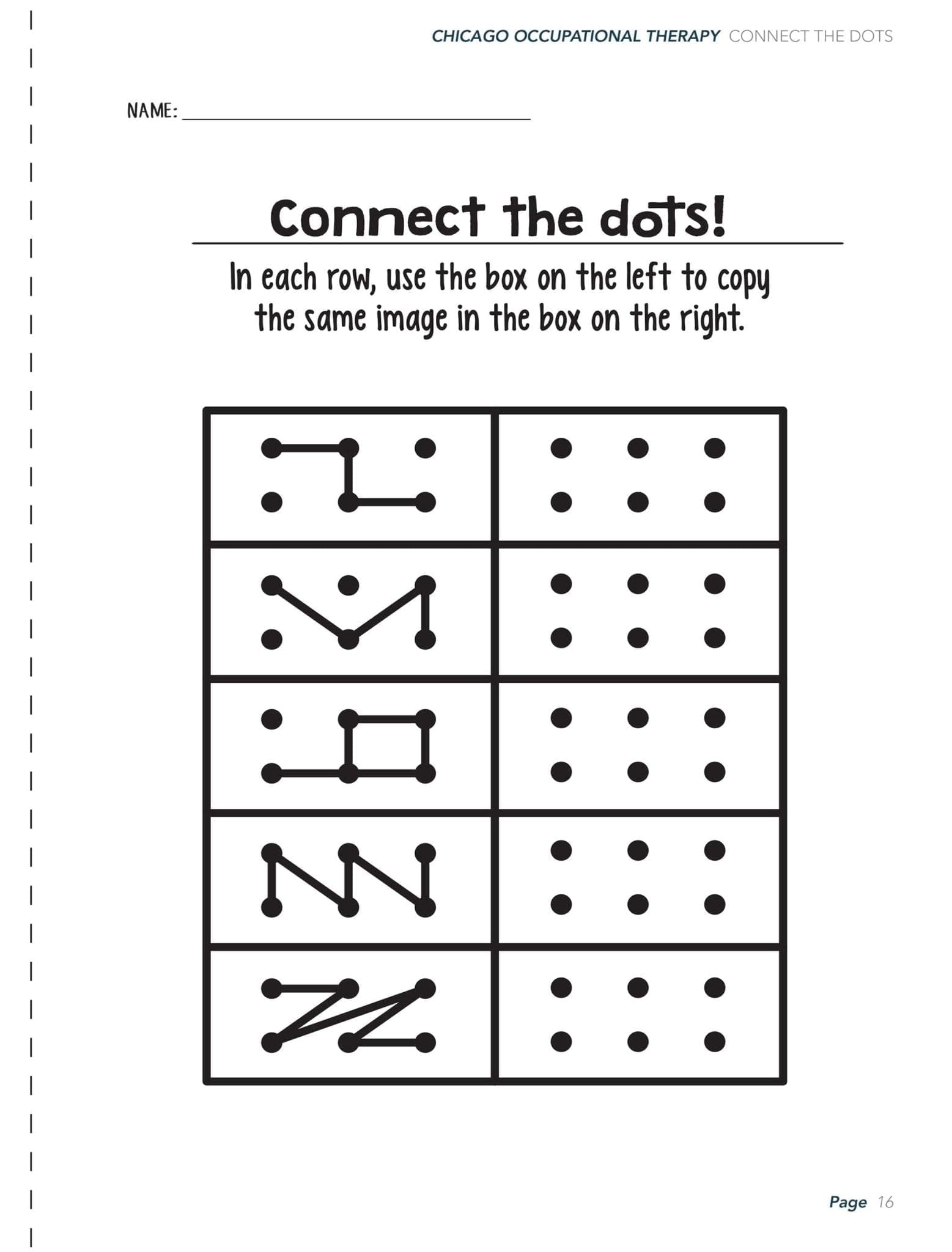 Free Printable Visual Motor Worksheets