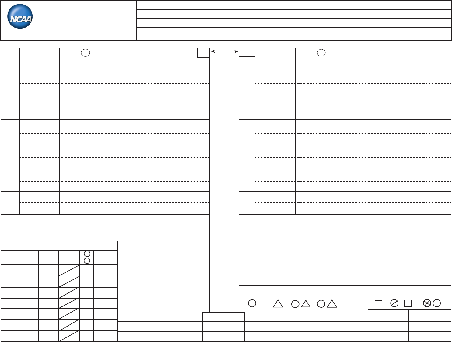 Printable Volleyball Score Sheets