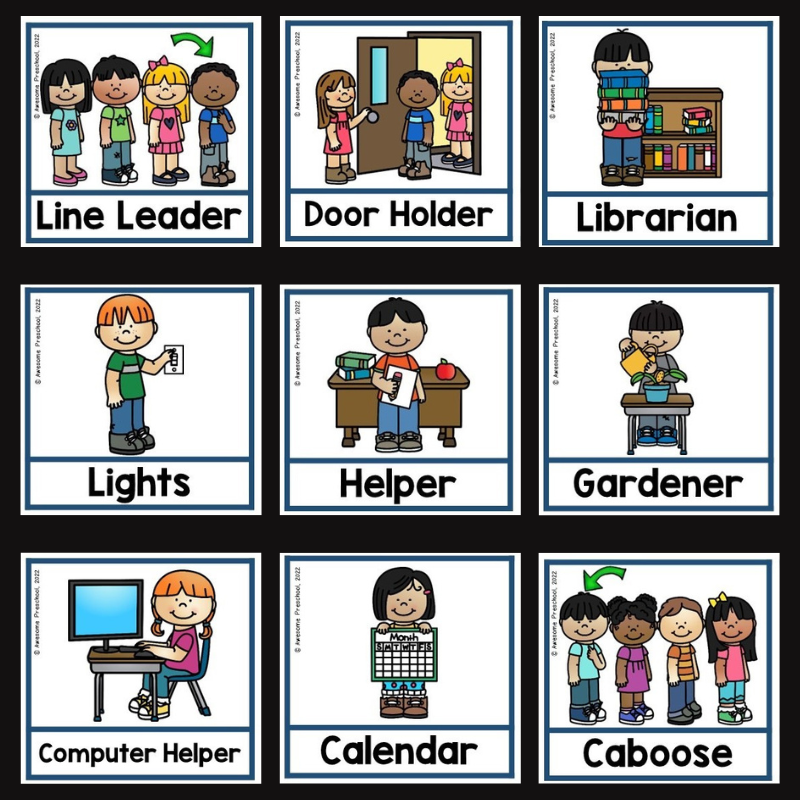 Free Printable Job Charts For Classrooms