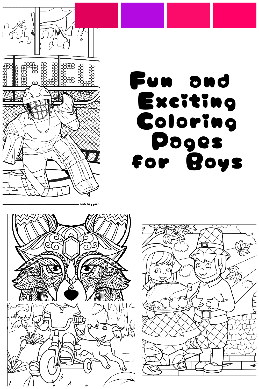 Fun And Exciting Coloring Pages For Boys Ashley Yeo