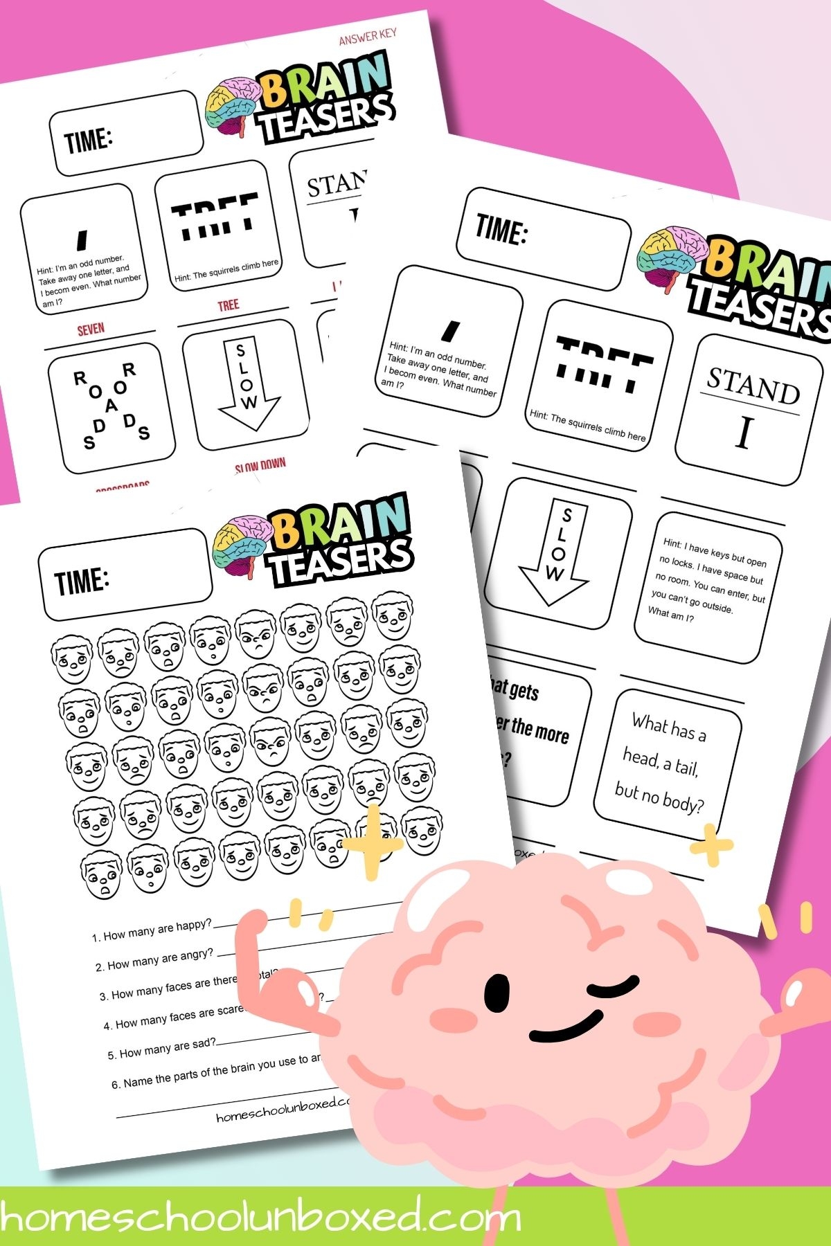 Printable Brain Teaser Worksheets