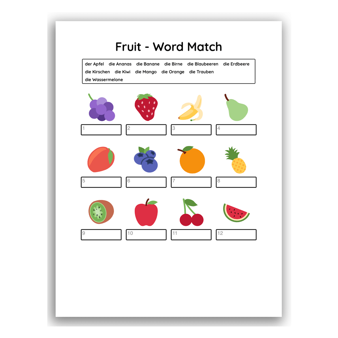 German Worksheets For Beginners And Kids Free PDFs German Worksheets For Beginners And Kids Free PDFs