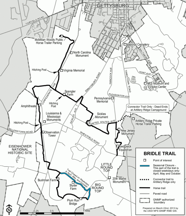 Gettysburg Maps NPMaps Free National Park Maps