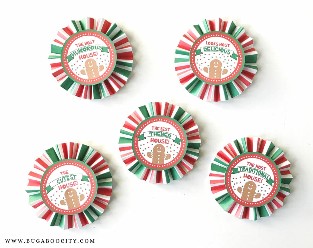 Gingerbread House Award Ribbons Free Printables Crafting Cheerfully