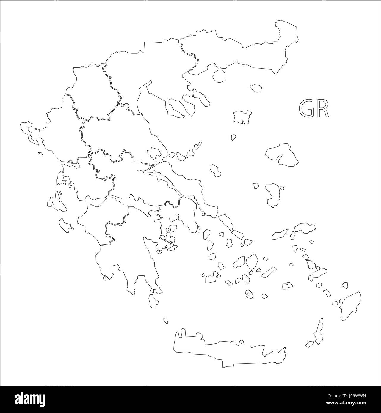 Outline Map Of Greece Printable