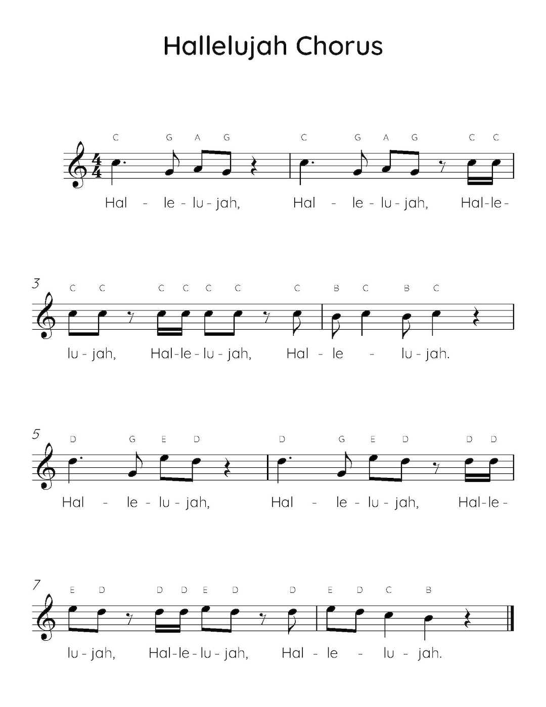 Free Printable Hallelujah Piano Sheet Music Free Printable Hallelujah Piano Sheet Music