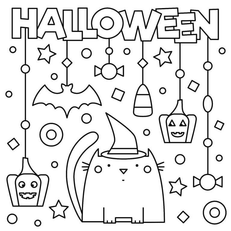 Halloween Colour Sheets 2025