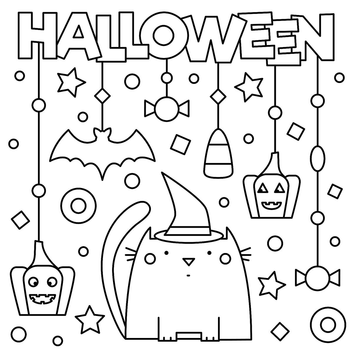 Halloween Colour Sheets 2025