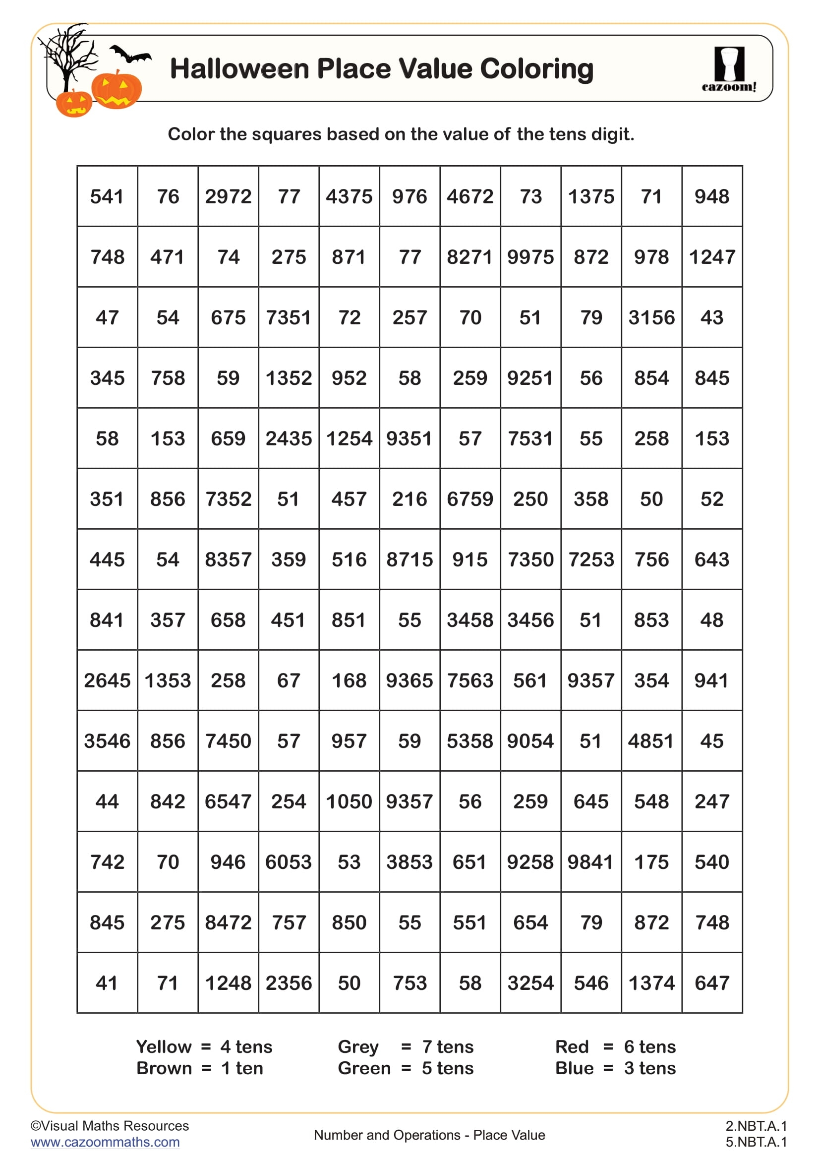 Halloween Math Worksheets Printable FREE Halloween Math Worksheets Cazoom Math