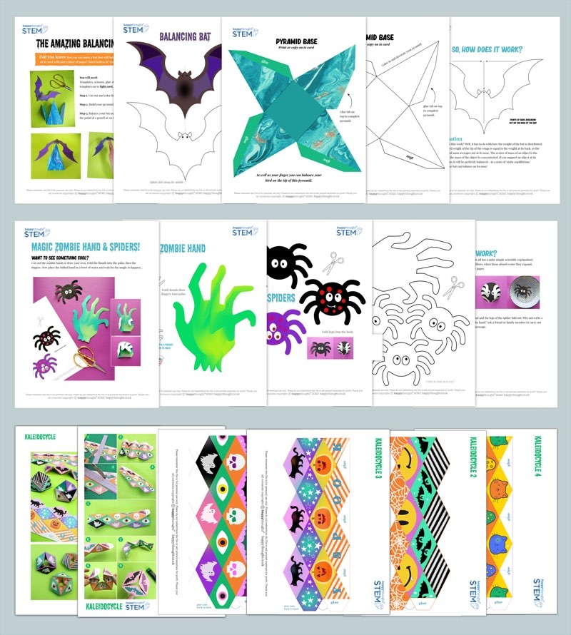 Halloween STEM Worksheets Get Creative Today Happythought