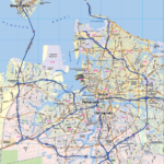 Hampton Roads Metro Area Laminated Wall Map Topographics