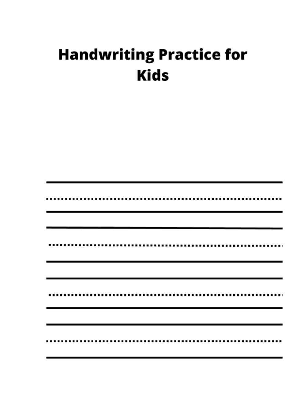 Kindergarten Printable Writing Worksheets