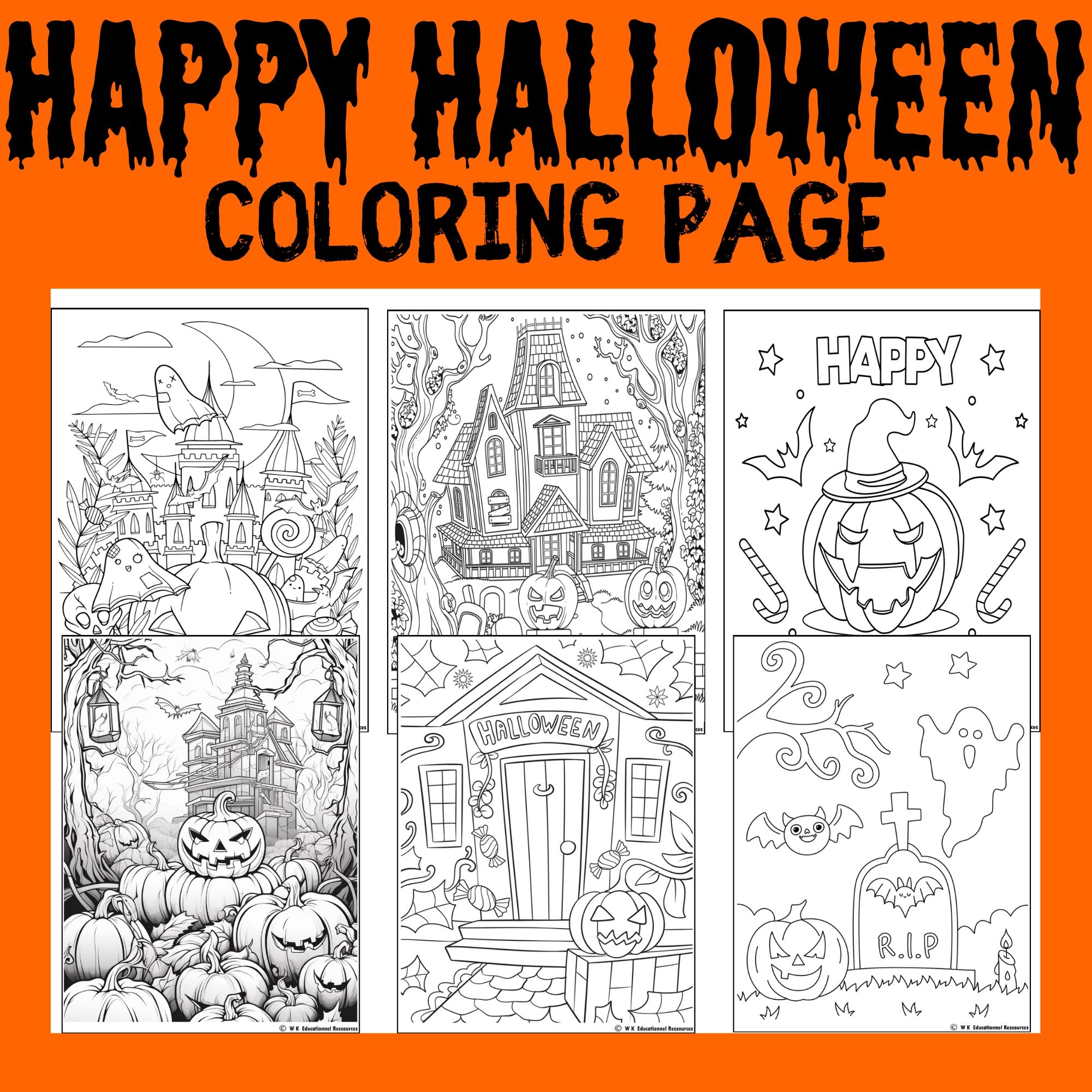 Free Printable Coloring Sheets Halloween