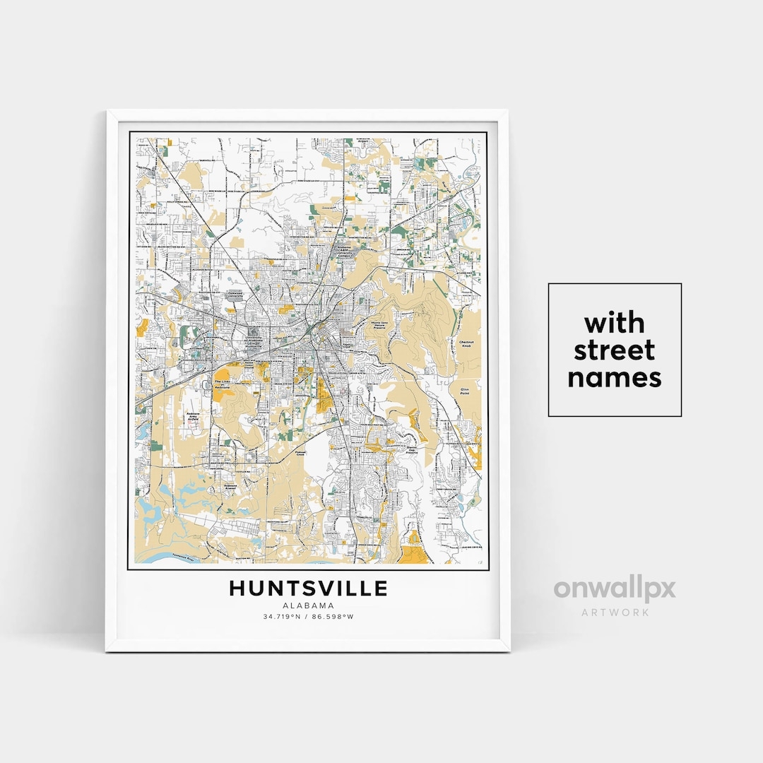 Printable Map Of Huntsville Al