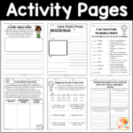 I Am Anne Frank By Brad Meltzer Activities And Worksheets For Kids