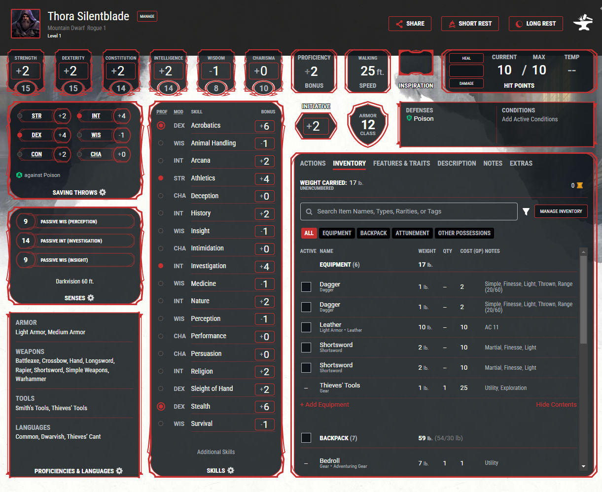Importing Your D D Beyond Character To Foundry St Cyr Thoughts