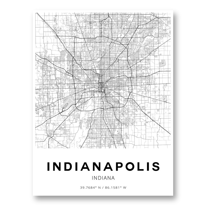 Indianapolis Map Printable Indianapolis Map Printable