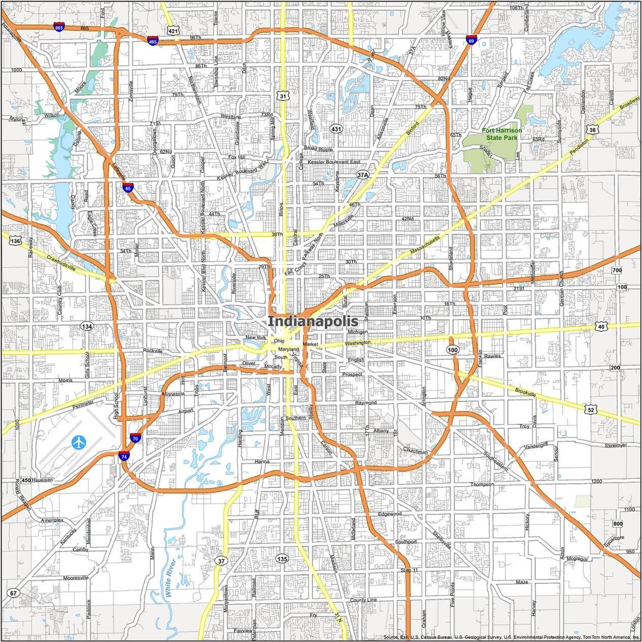 Indianapolis Map Indiana GIS Geography Indianapolis Map Indiana GIS Geography