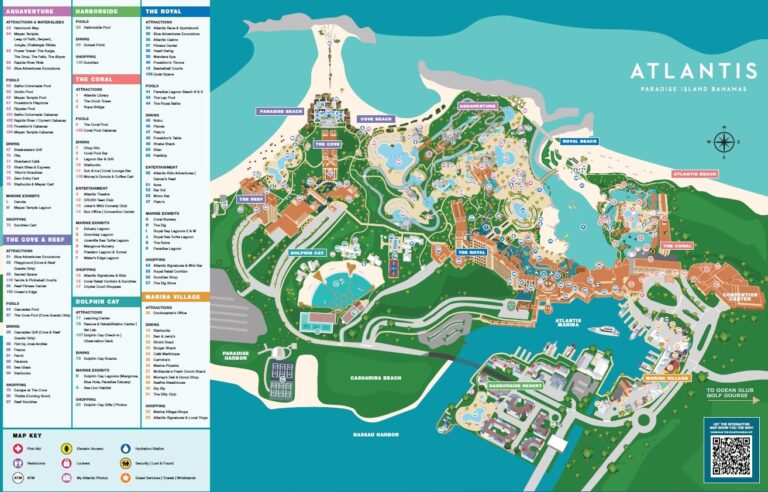 Interactive Map Of The Atlantis Resort Atlantis Bahamas