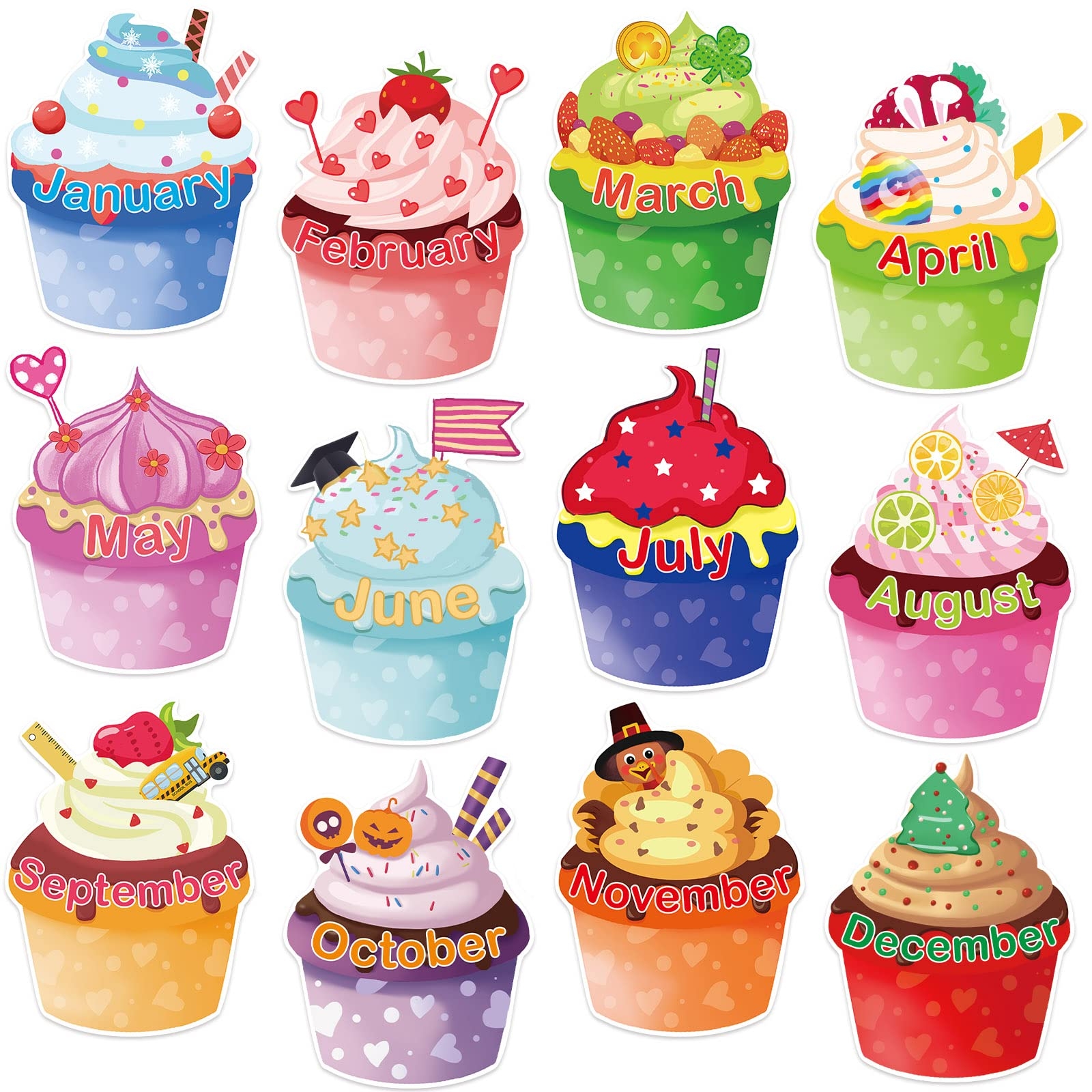 January Cupcakes 3886056 Clipart Library